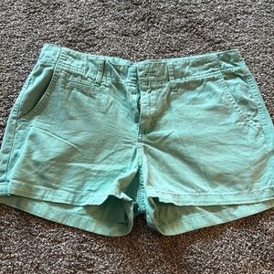 Teal cargo shorts size 4